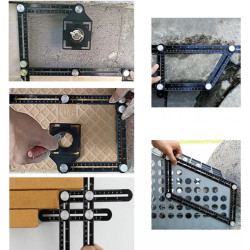 Escuadra Multifunción Doble de Aluminio