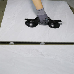 Doble Ventosa de Aluminio 125mm | Carga 85 kg para Cerámica y Vidrio