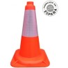 Cono PVC Flexible 1 pieza 45cm Camisa Réflex 20cm