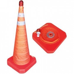 Cono Plegable Nylon con Luz