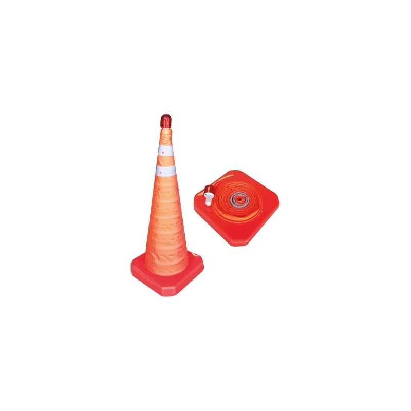 Cono Plegable con Luz Intermitente 2 Banda Réféx 5 cm