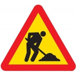 Peligro por obras TP-18 en Acero