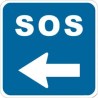 Señal MOPU S-27 SOS Cuadrada en Acero