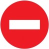 Señal MOPU R-101 Dirección prohibida en Acero