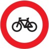 Señal MOPU R-114 Entrada prohibida a ciclos en Acero