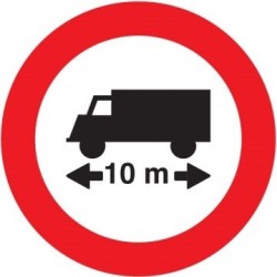 Señal MOPU R-203 Limitación de longitud en Acero
