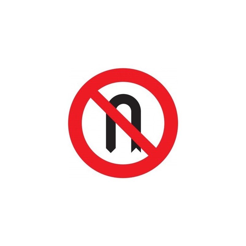 Señal MOPU R-304 Media vuelta prohibida en Acero