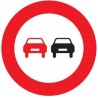 Señal MOPU R-305 Adelantamiento prohibido en Acero
