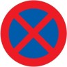 Señal MOPU R-307 Parada y estacionamiento prohibido en Acero