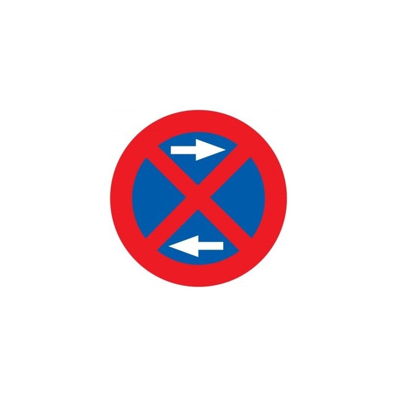 Señal MOPU R-307c Parada y estacionamiento prohibido a ambos lados