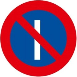 Señal MOPU R-308a Estacionamiento prohibido los días impares en Acero