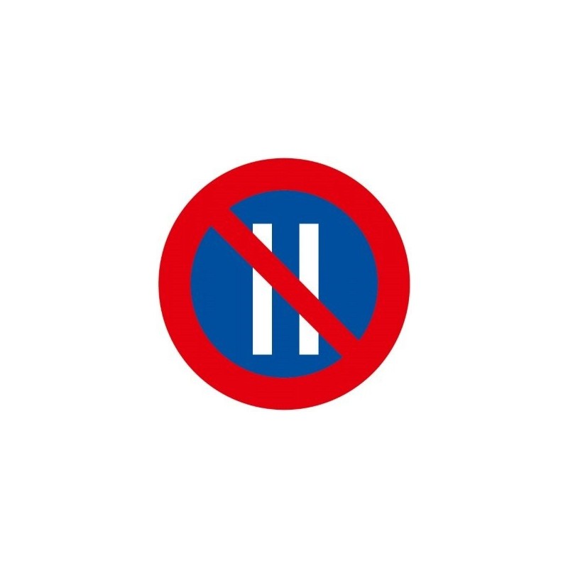 Señal MOPU R-308b Estacionamiento prohibido los días pares en Acero