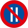 Señal MOPU R-308b Estacionamiento prohibido los días pares en Acero