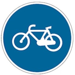 Señal MOPU R-407a Vía reservada para ciclos o vía ciclista en Acero