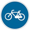 Señal MOPU R-407a Vía reservada para ciclos o vía ciclista en Acero