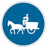 Señal MOPU R-408 Camino para Vehículos de Tracción Animal en Aluminio