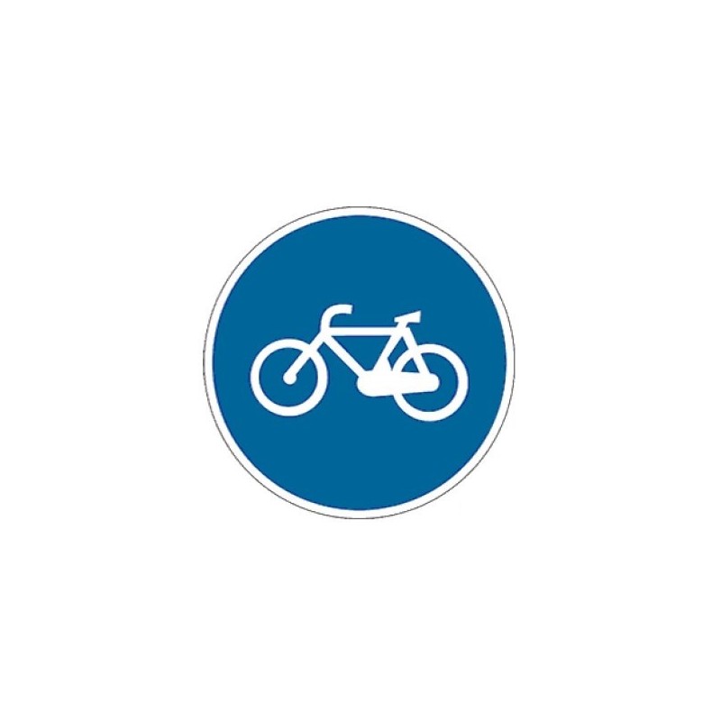 Señal MOPU R-407a Vía Reservada para Ciclos o Vía Ciclista en Aluminio