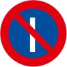 Señal MOPU R-308a Estacionamiento Prohibido los Días Impares en Aluminio