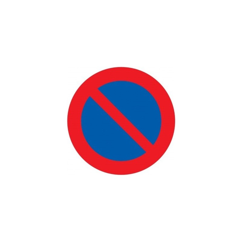 Señal MOPU R-308 Estacionamiento Prohibido en Aluminio
