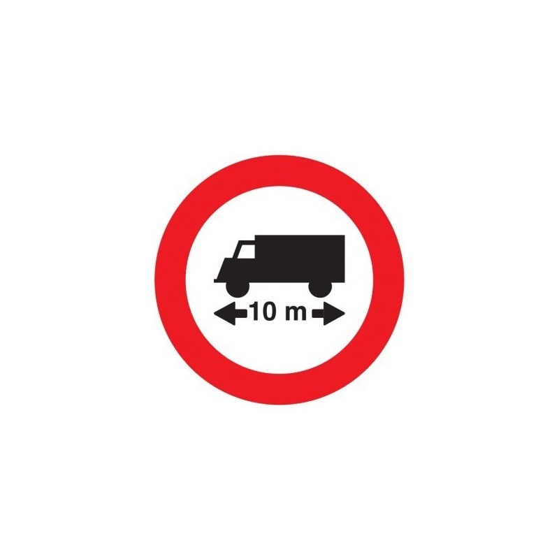 Señal MOPU R-203 Limitación de longitud en aluminio