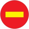 Señal MOPU R-101 Dirección prohibida en Acero
