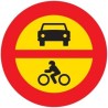 Señal MOPU R-102 Entrada prohibida a vehículos de motor en Acero