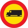 Señal MOPU R-106 Entrada prohibida a transporte de mercancías en Acero