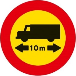 Señal MOPU R-203 Limitación de longitud en Acero