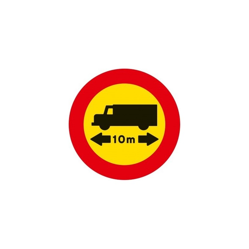 Señal MOPU R-203 Limitación de longitud en Acero
