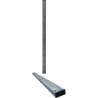 Poste Rectangular Tapa Plástico Galvanizado Frío