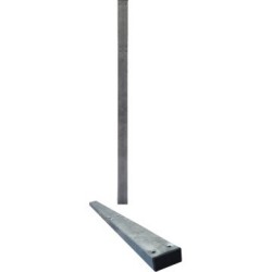 Poste Rectangular Galvanizado Frío Perforación MOPU