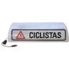 Cartel Avisador Ciclista V-22 con luz