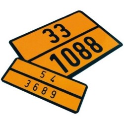 Placa Señalización Mercancia Peligrosa V-11