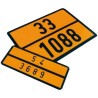 Placa Señalización Mercancia Peligrosa V-11