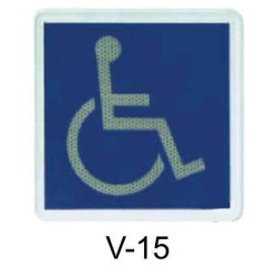 Placa Señalización Minusválido V-15
