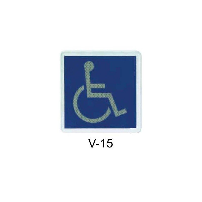 Placa Señalización Minusválido V-15