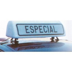Cartel avisador especial V21 con luz
