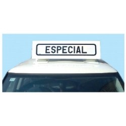 Cartel Avisador Especial V22 sin luz