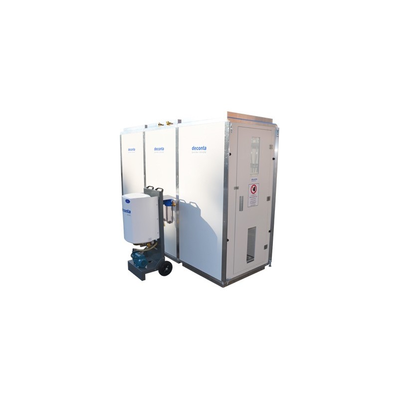 cabina descontaminación amianto
