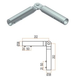 Bisagra Barandilla de Seguridad Permanente H1300