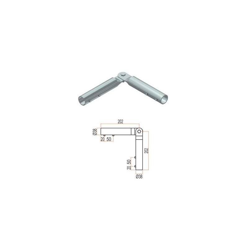 Bisagra Barandilla de Seguridad Permanente H1300