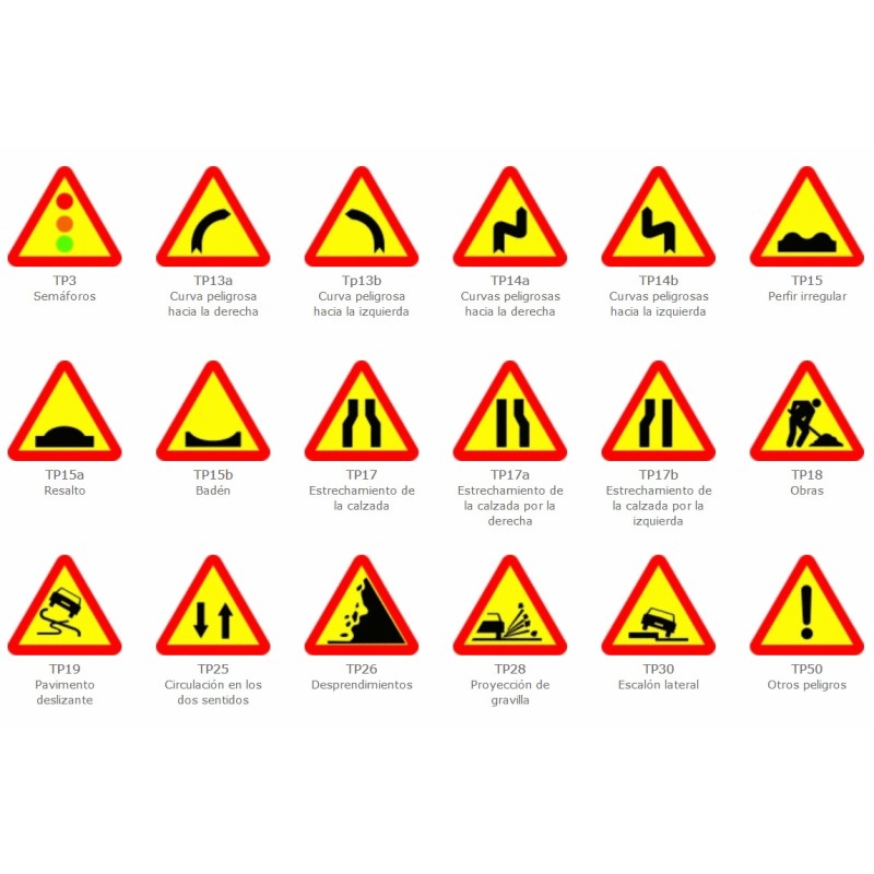 SEÑAL PROVICIONAL L70CM ECO TRIANGULAR REFLEX N.I