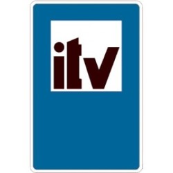 Señal MOPU S-102 Servicio de inspección técnica de vehículos Rectangular en Aluminio