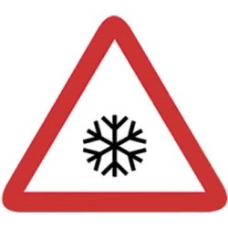 PAVIMENTO DESLIZANTE POR HIELO O NIEVE P-34 SEÑAL MOPU ALUMINIO