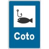 Señal MOPU S-119 Coto de pesca Rectangular en Acero