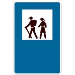 SEÑAL MOPU S-115 PUNTO DE PARTIDA PARA EXCURSIONES A PIE RECTANGULAR EN ACERO