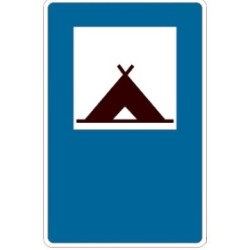 Señal MOPU S-107 Campamento Rectangular en Acero