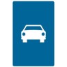 Señal MOPU Vía reservada para automóviles S-3 Rectangular en Acero