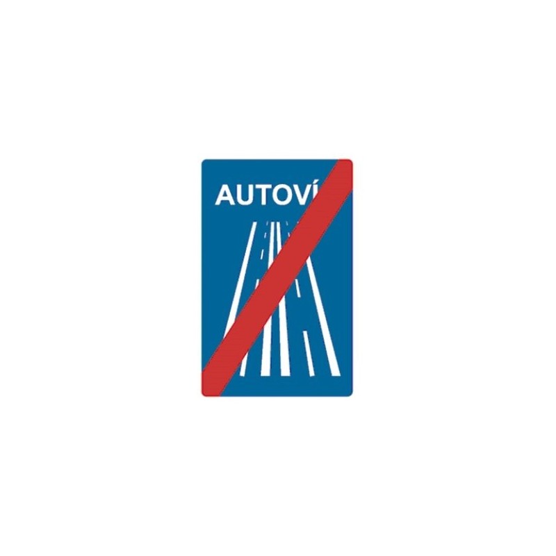 Señal MOPU Fin Autovía S-2a Rectangular en Acero