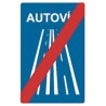 Señal MOPU Fin Autovía S-2a Rectangular en Acero